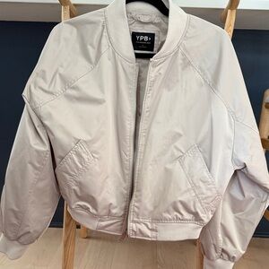 Abercrombie & Fitch Light Tan Bomber Jacket